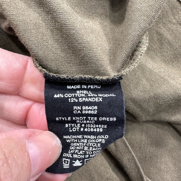 Theory knot tee dress green size M - Picture 8 of 9